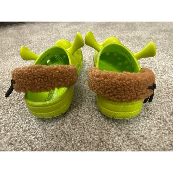 NWT Crocs Unisex Kids' Dreamworks Classic Shrek Clog in Lime Punch, sz 13 - Picture 11 of 13